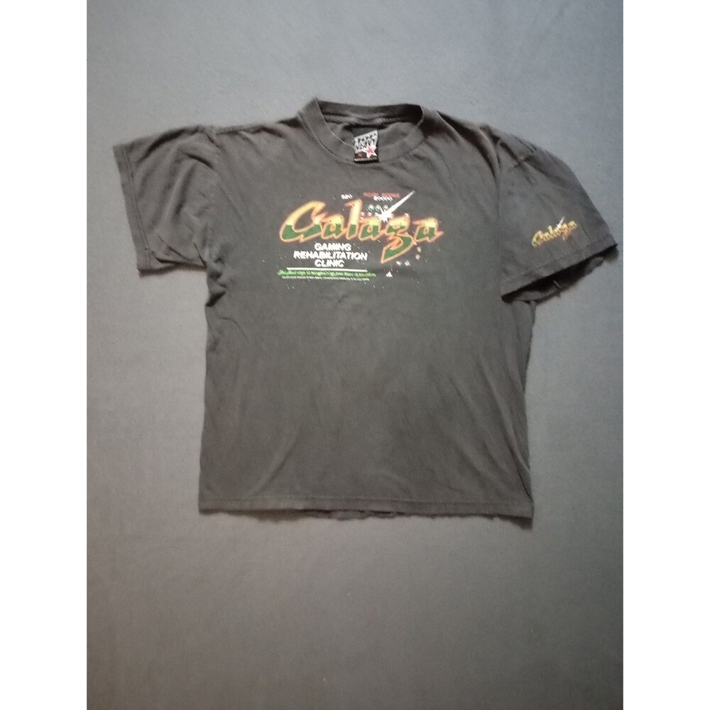 Rare 2005 Galaga Namco Game promo Gray Shirt Size XL on a Top Heavy Tag